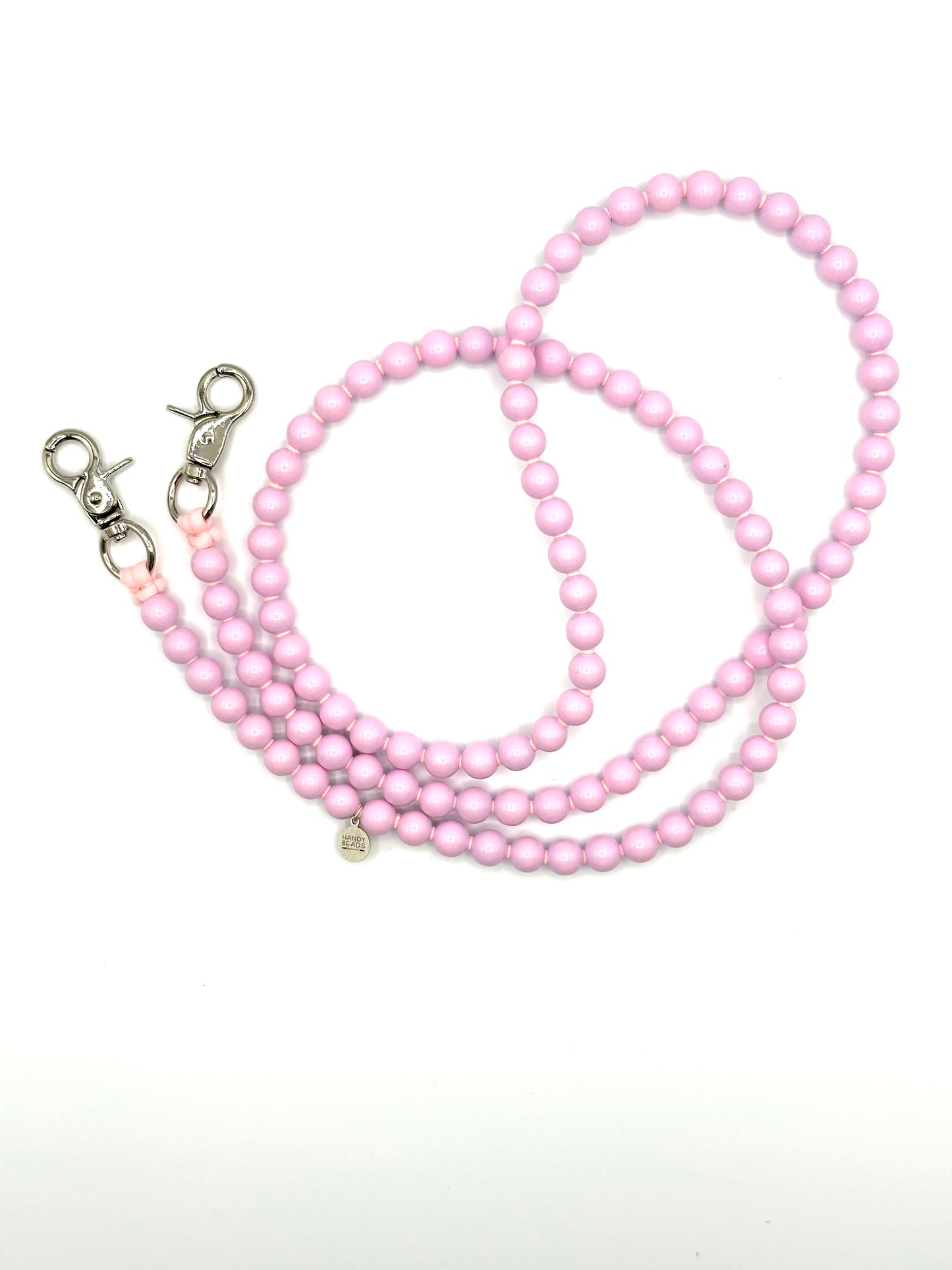 Phone Case with Beaded Chain - Pink