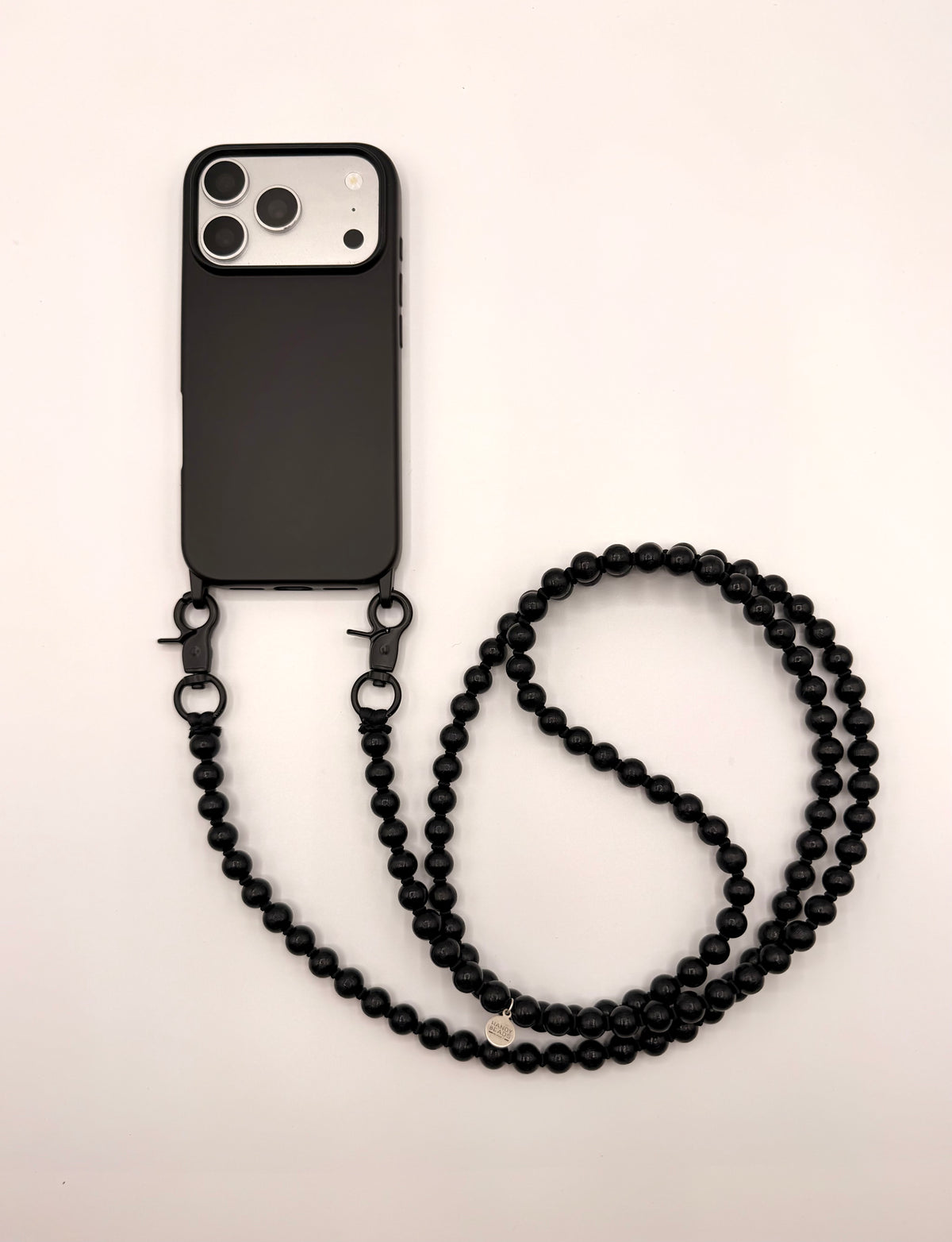 Beaded Phone Chain - Black Edition
