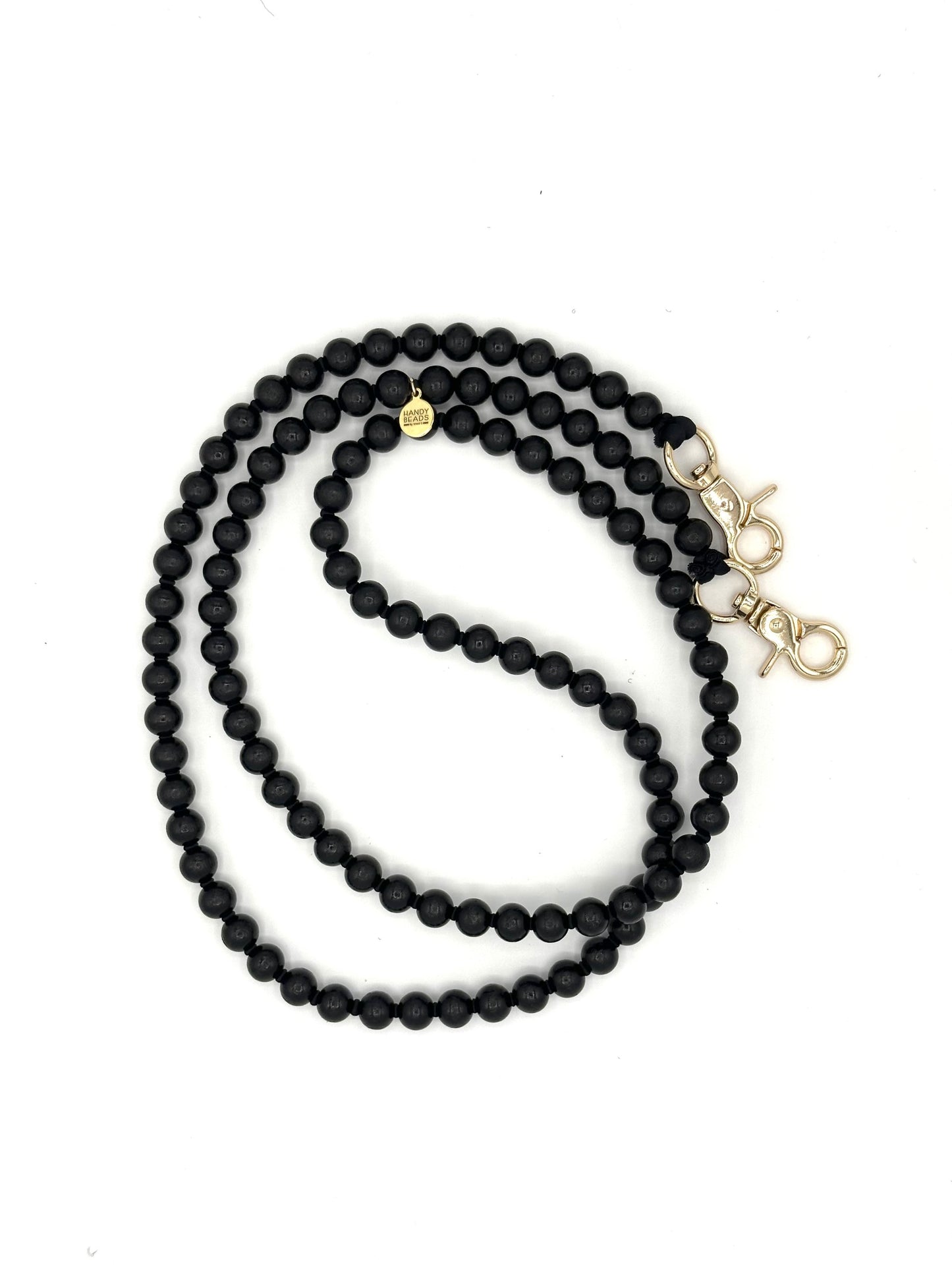 Phone Case with Beaded Chain - Black